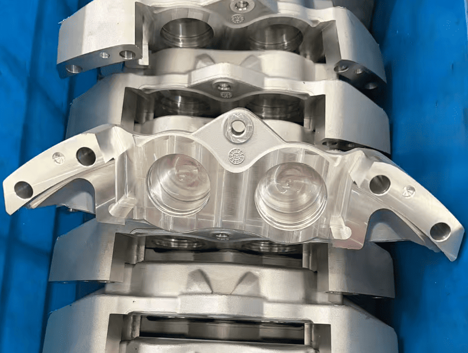 Brake caliper blank customization component
