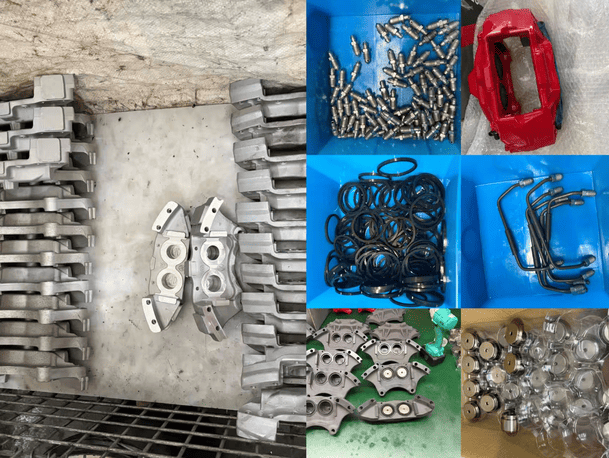 Advanced machining center working on precision brake component