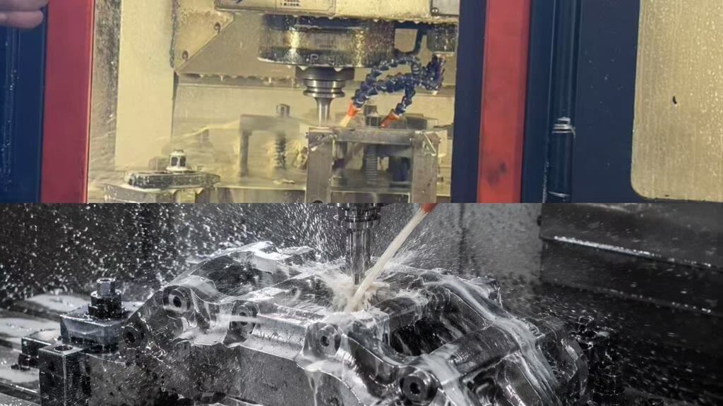 CNC machining production of custom brake calipers